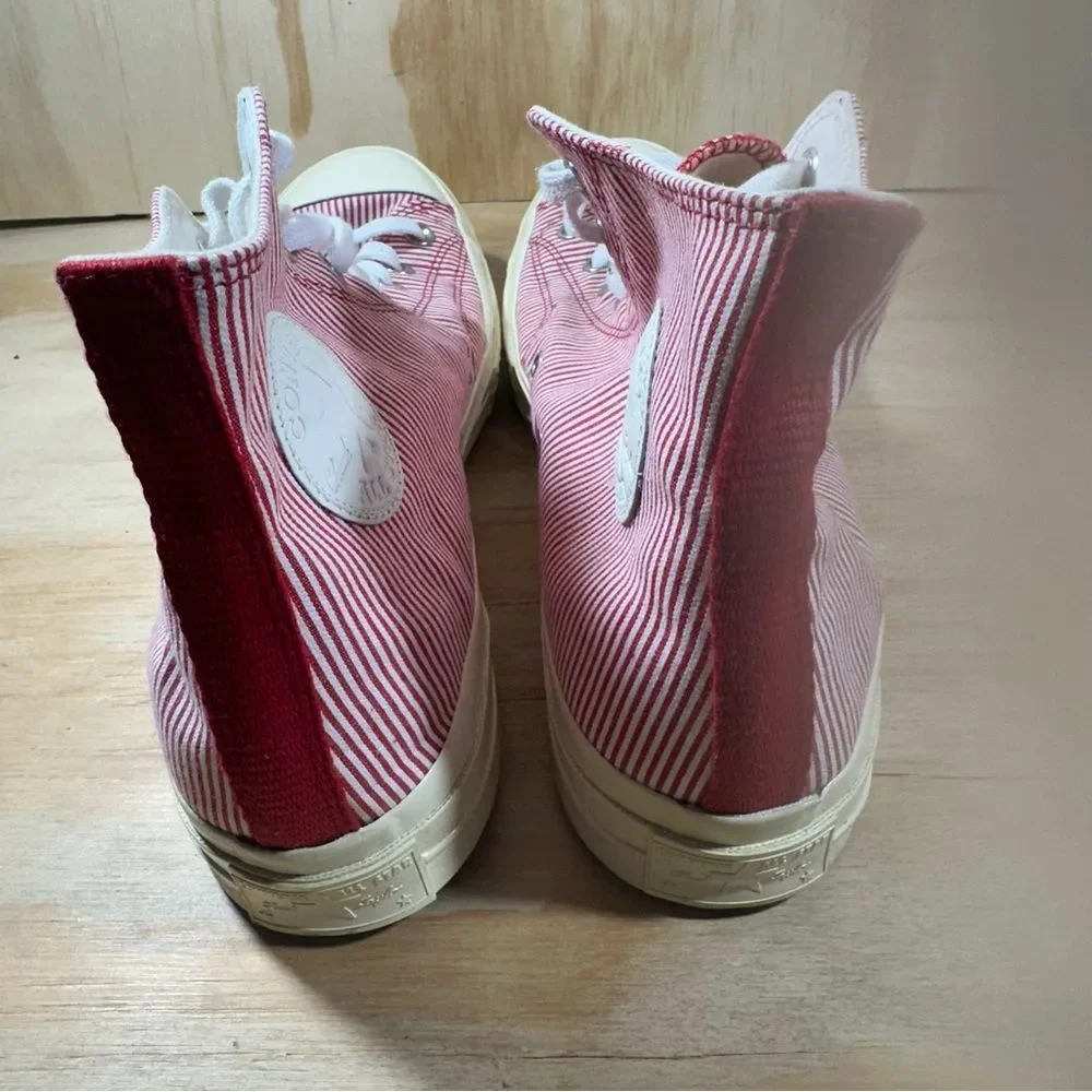 Converse Red and White High-Tops Men’s Size 11 - Picture 6 of 9